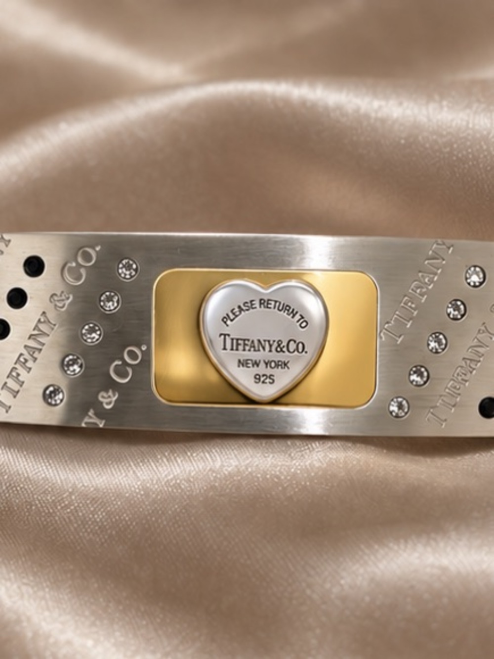 Designer Inspired Two Tone Heart Return To Barette